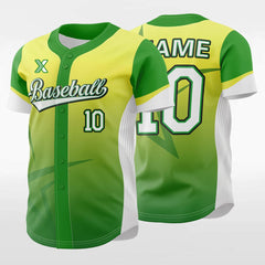 XTeamwear Melon - Customized Men's Sublimated Button Down Baseball Jersey