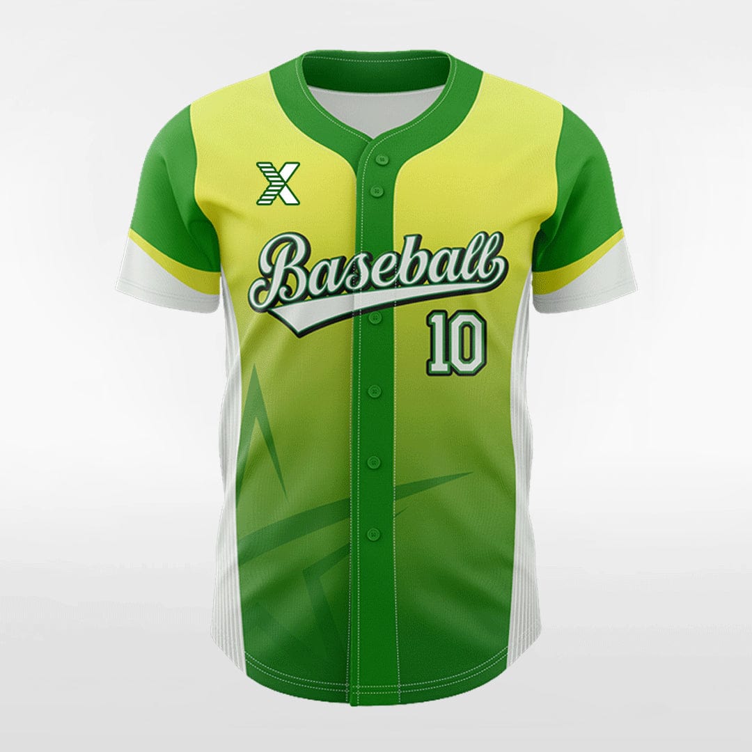 XTeamwear Melon - Customized Men's Sublimated Button Down Baseball Jersey