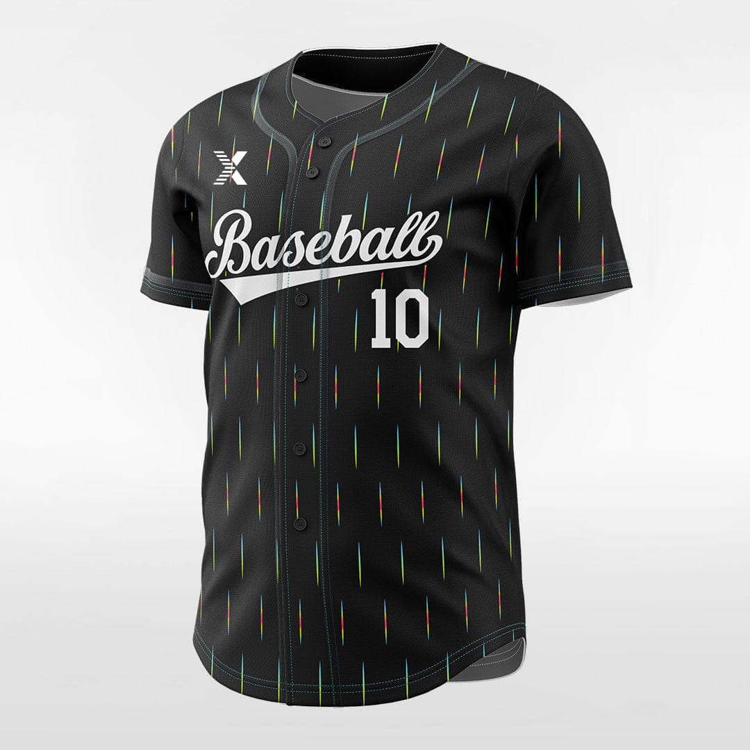 XTeamwear Meteor Shower - Customized Men's Sublimated Button Down Baseball Jersey