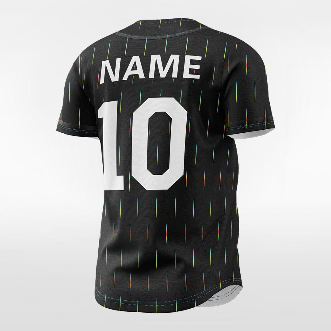 XTeamwear Meteor Shower - Customized Men's Sublimated Button Down Baseball Jersey