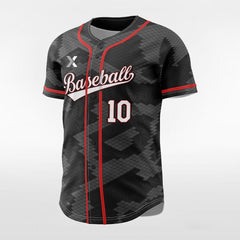XTeamwear Mosaic Camouflage - Customized Men's Sublimated Button Down Baseball Jersey