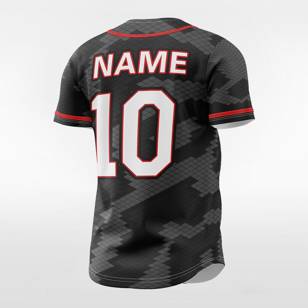XTeamwear Mosaic Camouflage - Customized Men's Sublimated Button Down Baseball Jersey