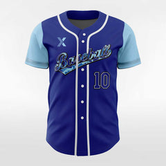 XTeamwear Mosaic - Customized Men's Sublimated Button Down Baseball Jersey