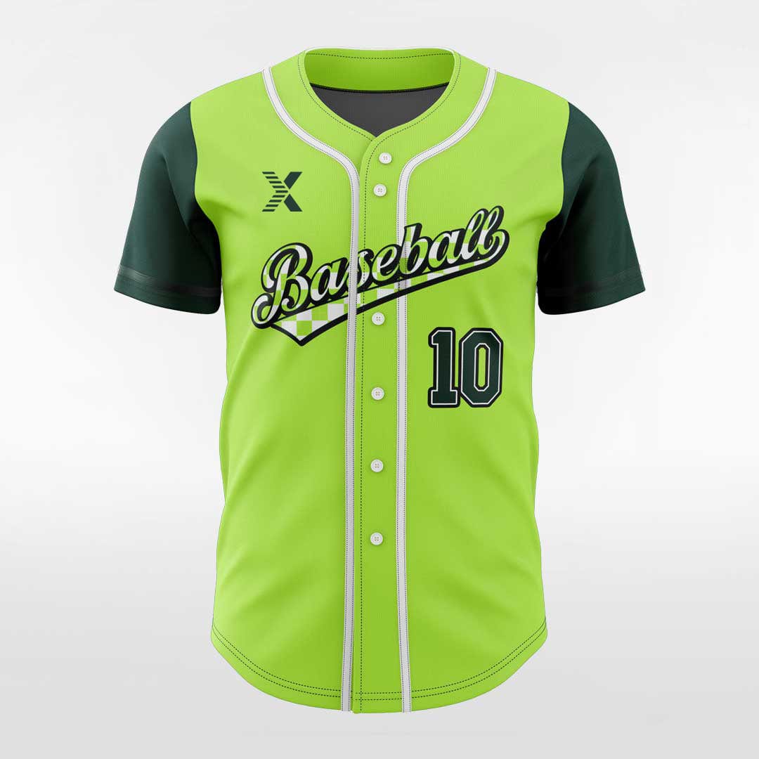 XTeamwear Mosaic - Customized Men's Sublimated Button Down Baseball Jersey