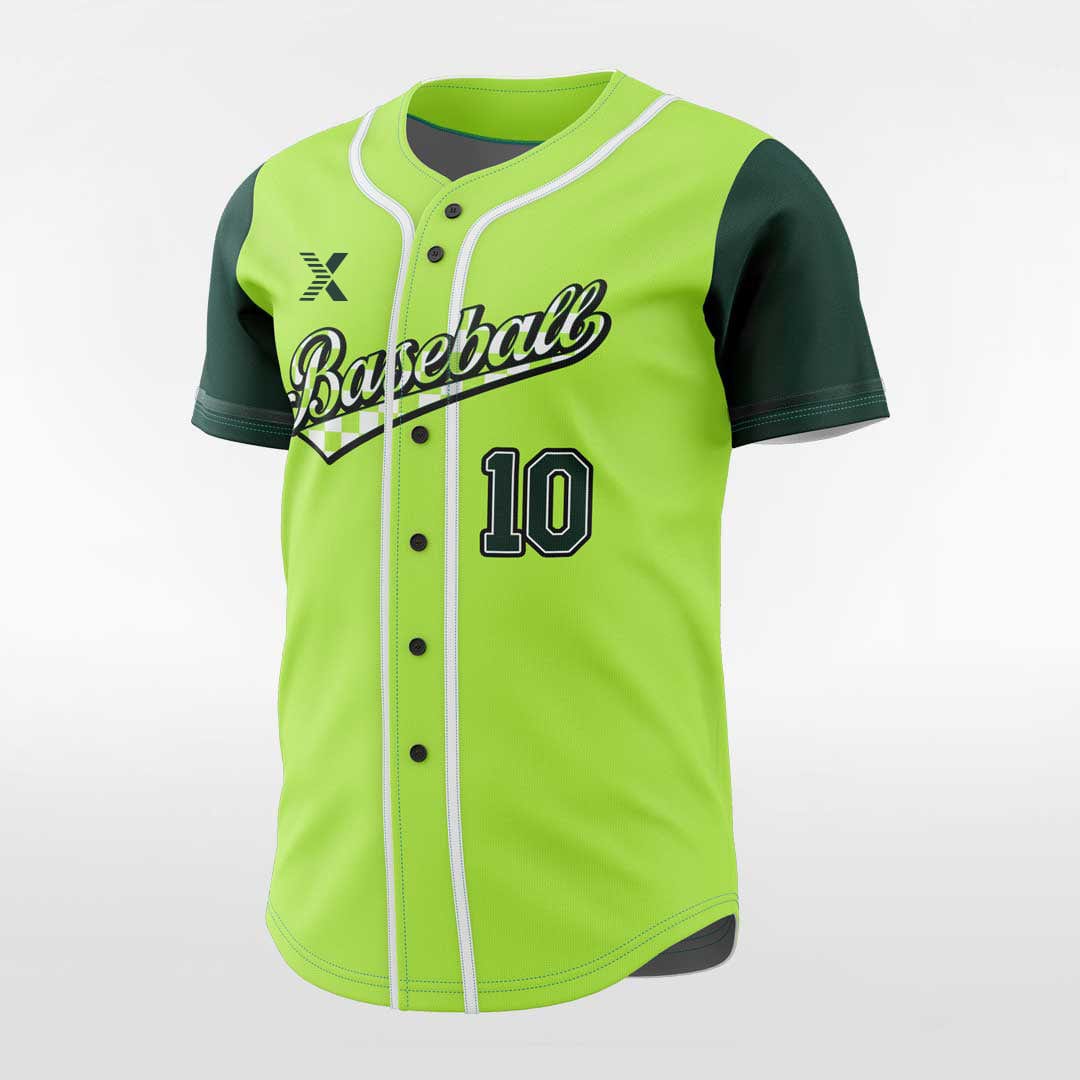 XTeamwear Mosaic - Customized Men's Sublimated Button Down Baseball Jersey