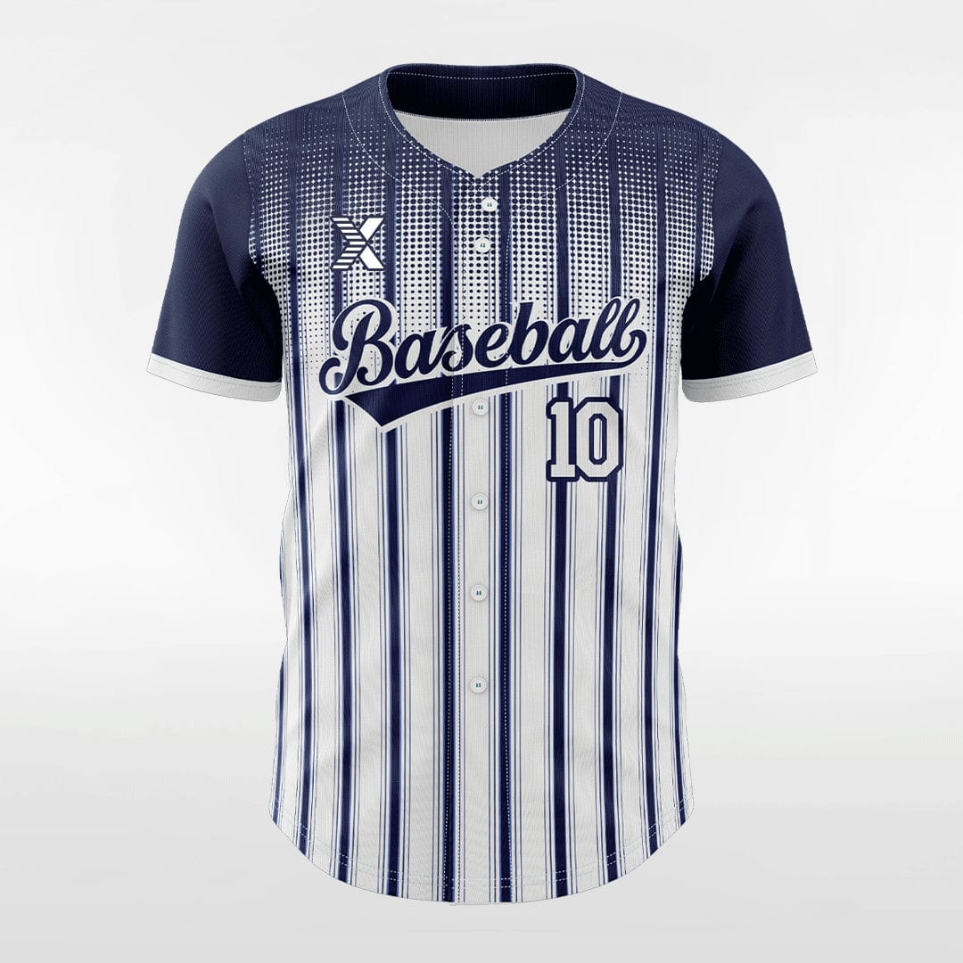 XTeamwear Noise - Customized Men's Sublimated Button Down Baseball Jersey