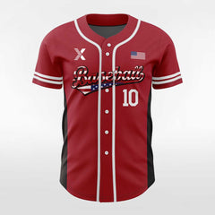 XTeamwear Parallel - Customized Men's Sublimated Button Down Baseball Jersey
