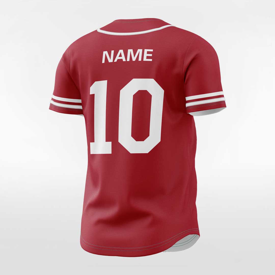 XTeamwear Parallel - Customized Men's Sublimated Button Down Baseball Jersey