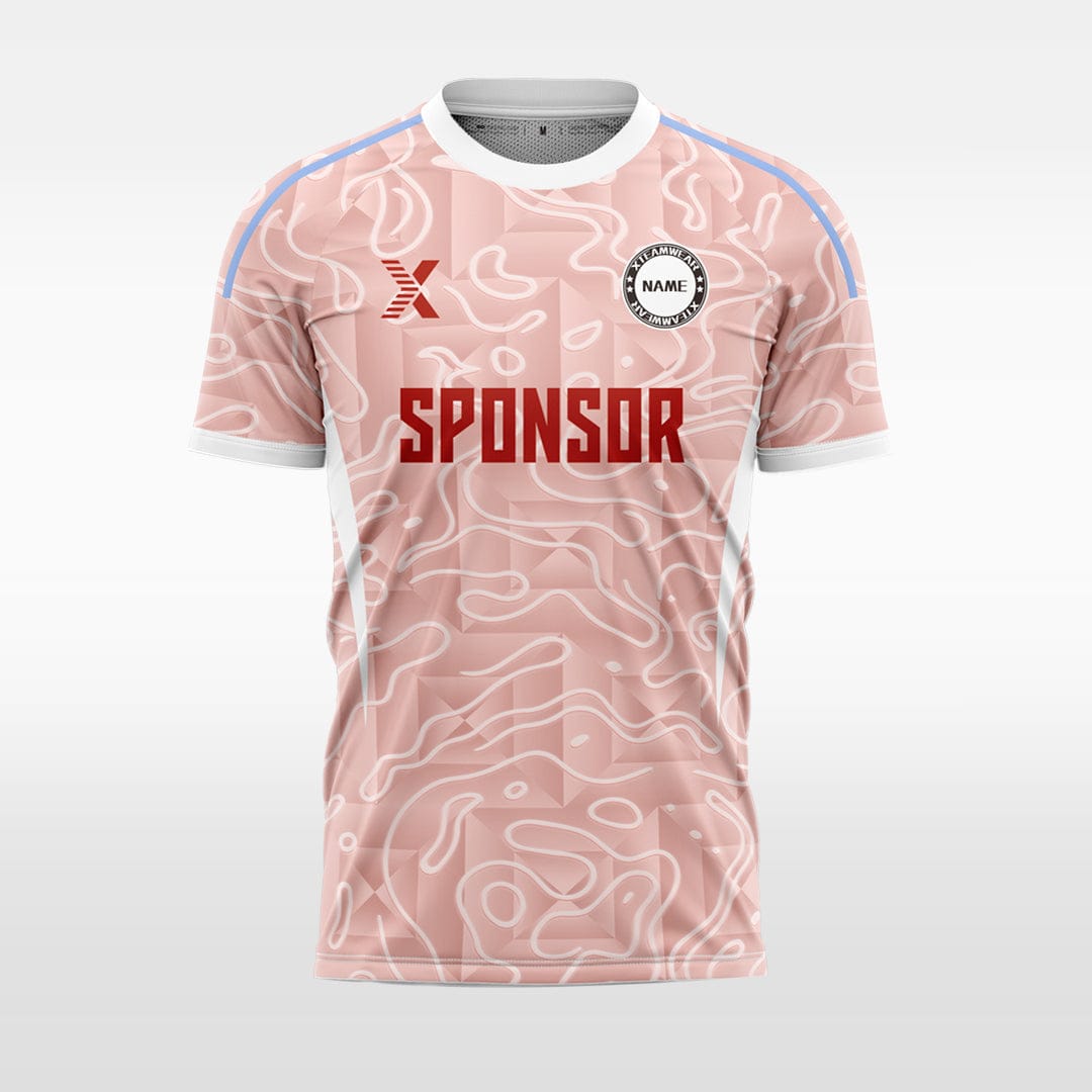 XTeamwear pink / S Cloud pattern - Custom Design Soccer Jersey for Men Sublimation