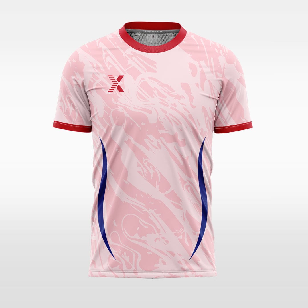 XTeamwear pink / S Ripples - Custom Design Soccer Jersey for Men Sublimation