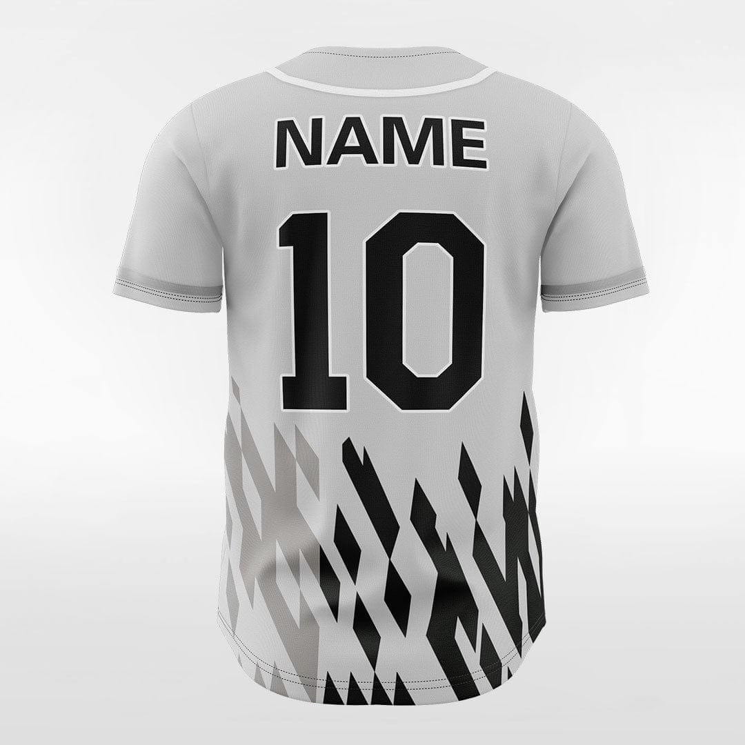 XTeamwear Pixel Fire - Customized Men's Sublimated Button Down Baseball Jersey