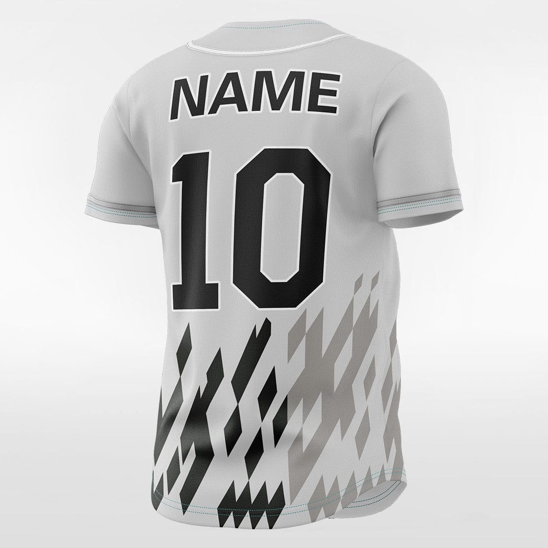 XTeamwear Pixel Fire - Customized Men's Sublimated Button Down Baseball Jersey