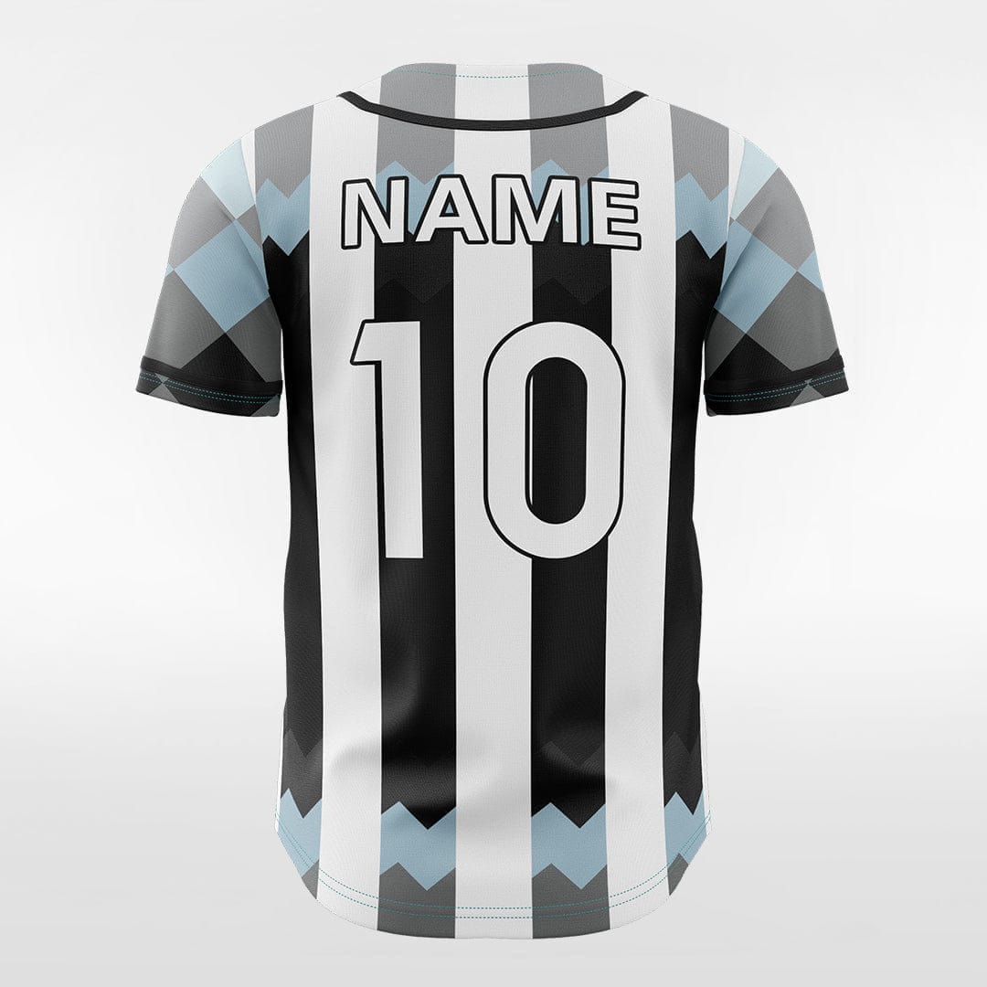 XTeamwear Pixel Grotto - Customized Men's Sublimated Button Down Baseball Jersey