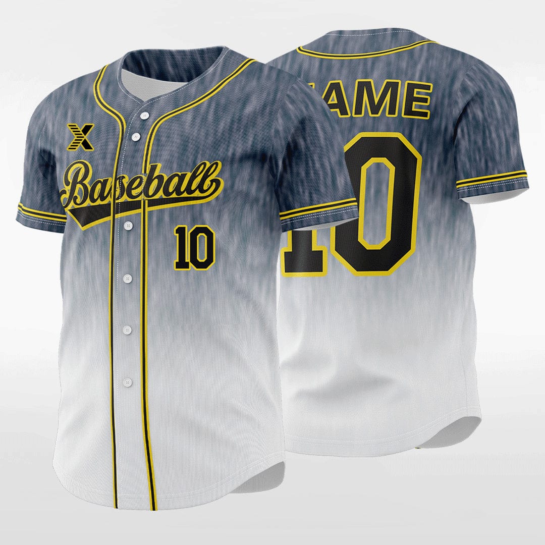 XTeamwear Precipitate 2 - Customized Men's Sublimated Button Down Baseball Jersey