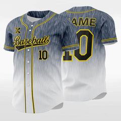 XTeamwear Precipitate 2 - Customized Men's Sublimated Button Down Baseball Jersey