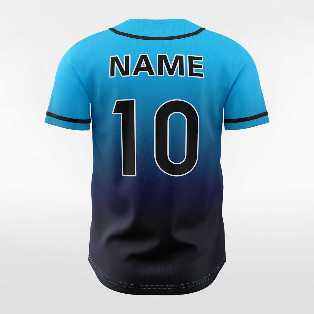 XTeamwear Precipitate - Customized Men's Sublimated Button Down Baseball Jersey