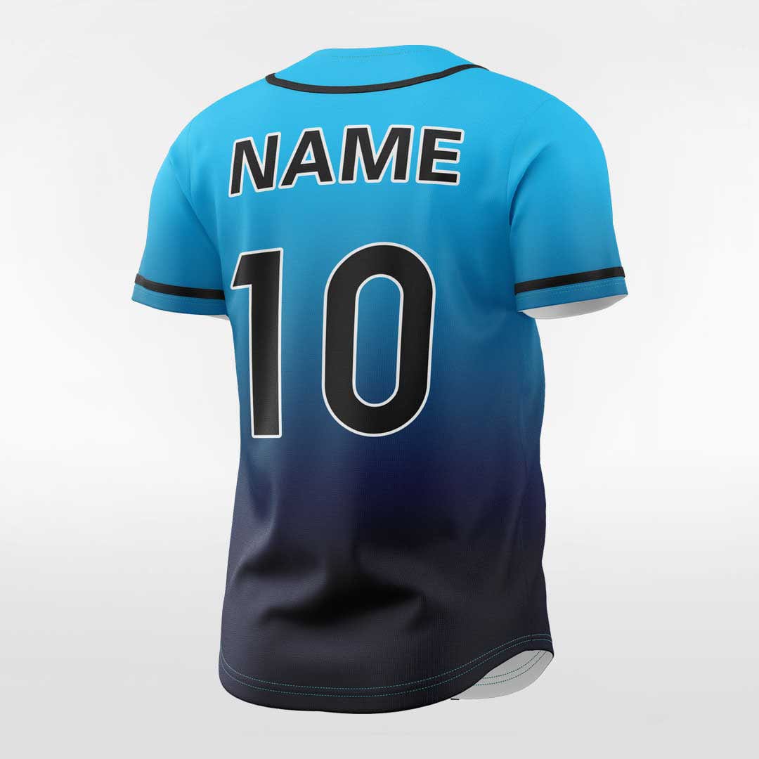 XTeamwear Precipitate - Customized Men's Sublimated Button Down Baseball Jersey