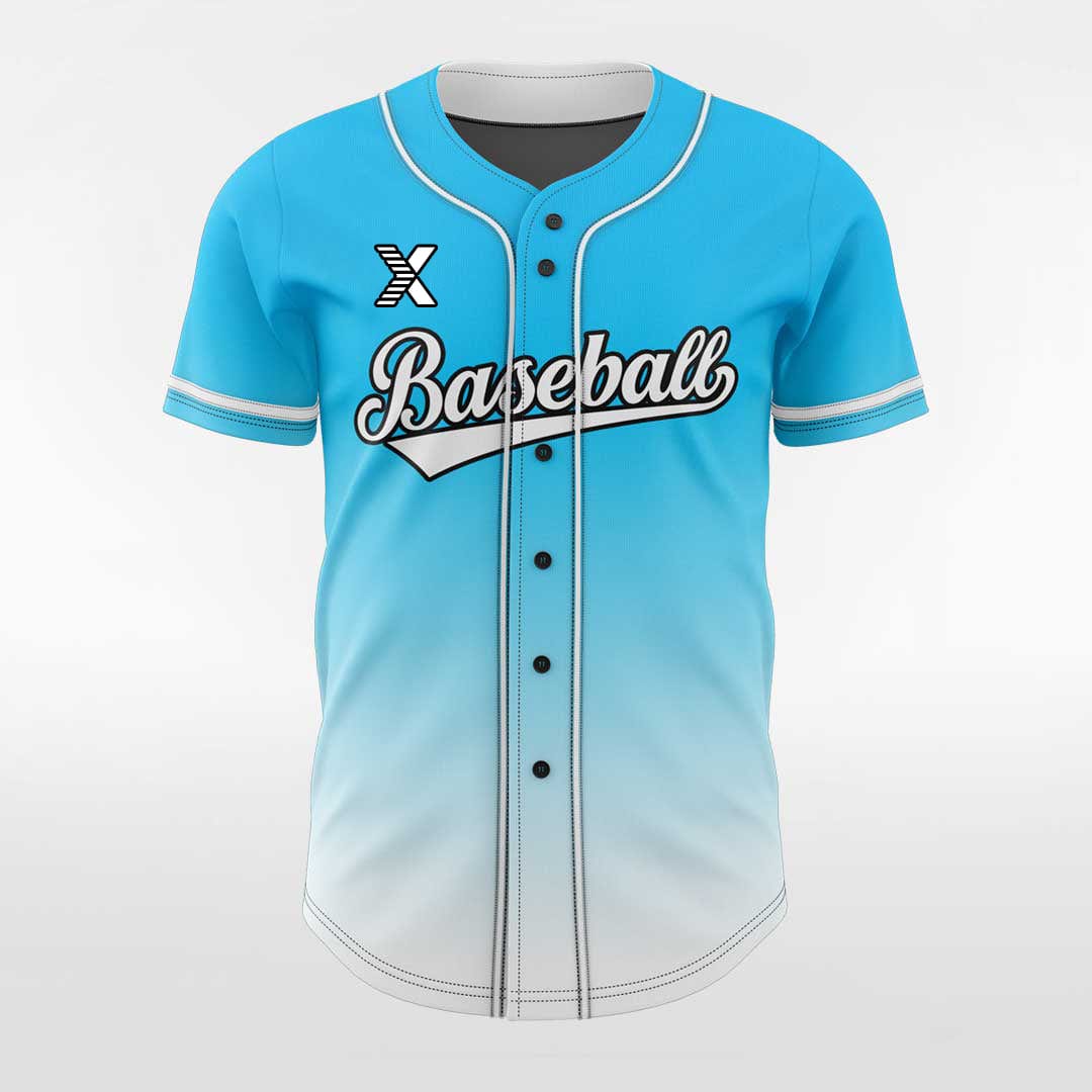 XTeamwear Precipitate - Customized Men's Sublimated Button Down Baseball Jersey
