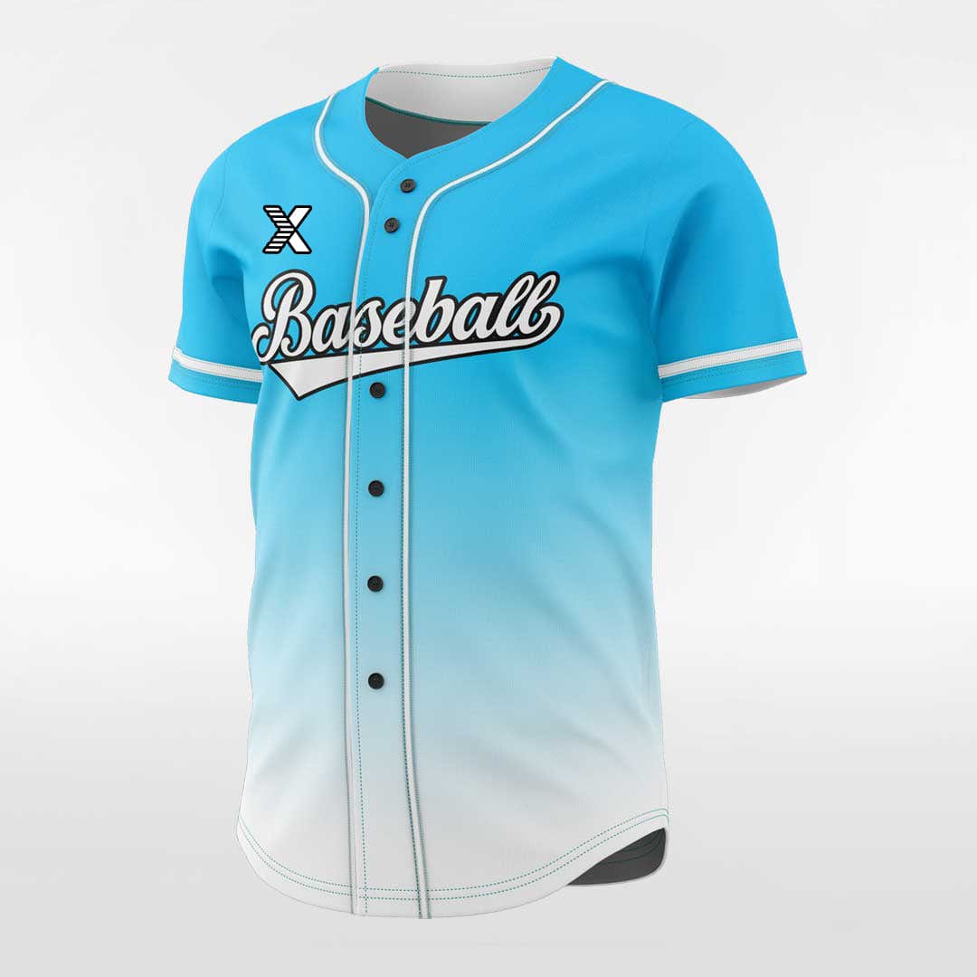 XTeamwear Precipitate - Customized Men's Sublimated Button Down Baseball Jersey