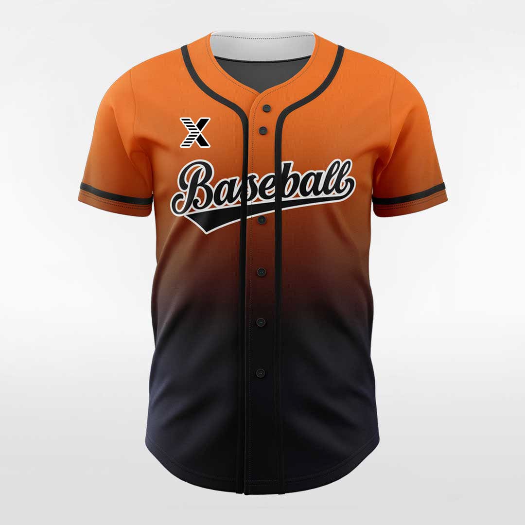 XTeamwear Precipitate - Customized Men's Sublimated Button Down Baseball Jersey