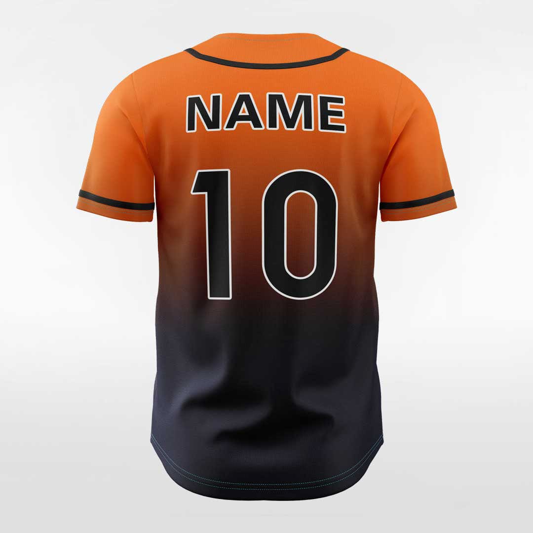 XTeamwear Precipitate - Customized Men's Sublimated Button Down Baseball Jersey