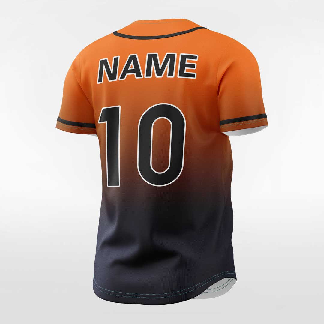 XTeamwear Precipitate - Customized Men's Sublimated Button Down Baseball Jersey