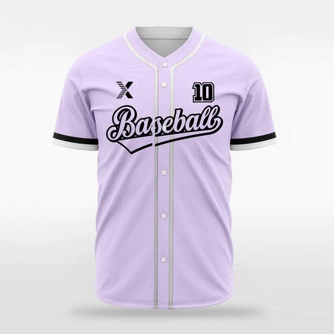 XTeamwear Purple / S Hip Colors - Customized Men's Sublimated Button Down Baseball Jersey