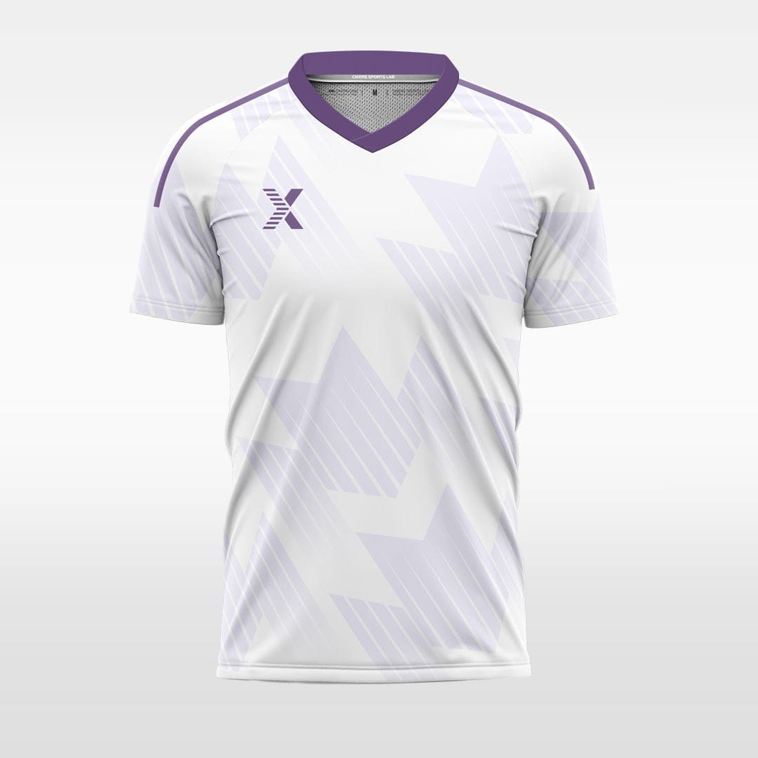 XTeamwear purple / S Light-colored geometric gradient - Custom Design Soccer Jersey for Men Sublimation