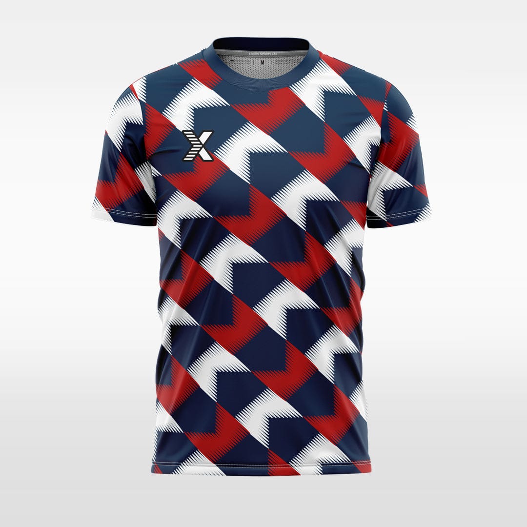 XTeamwear purple / S Two-color zebra stripes - Custom Design Soccer Jersey for Men Sublimation