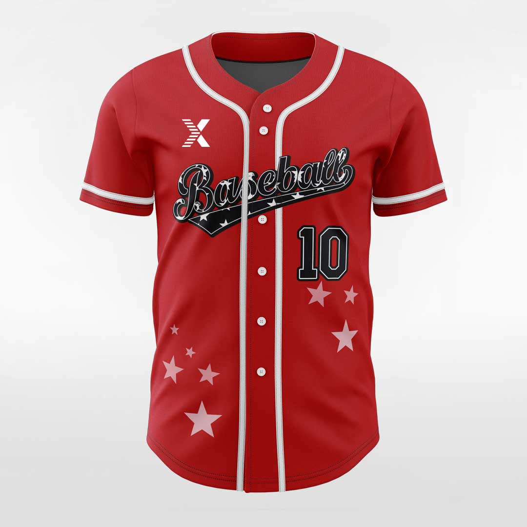 XTeamwear Red Dwarf - Customized Men's Sublimated Button Down Baseball Jersey