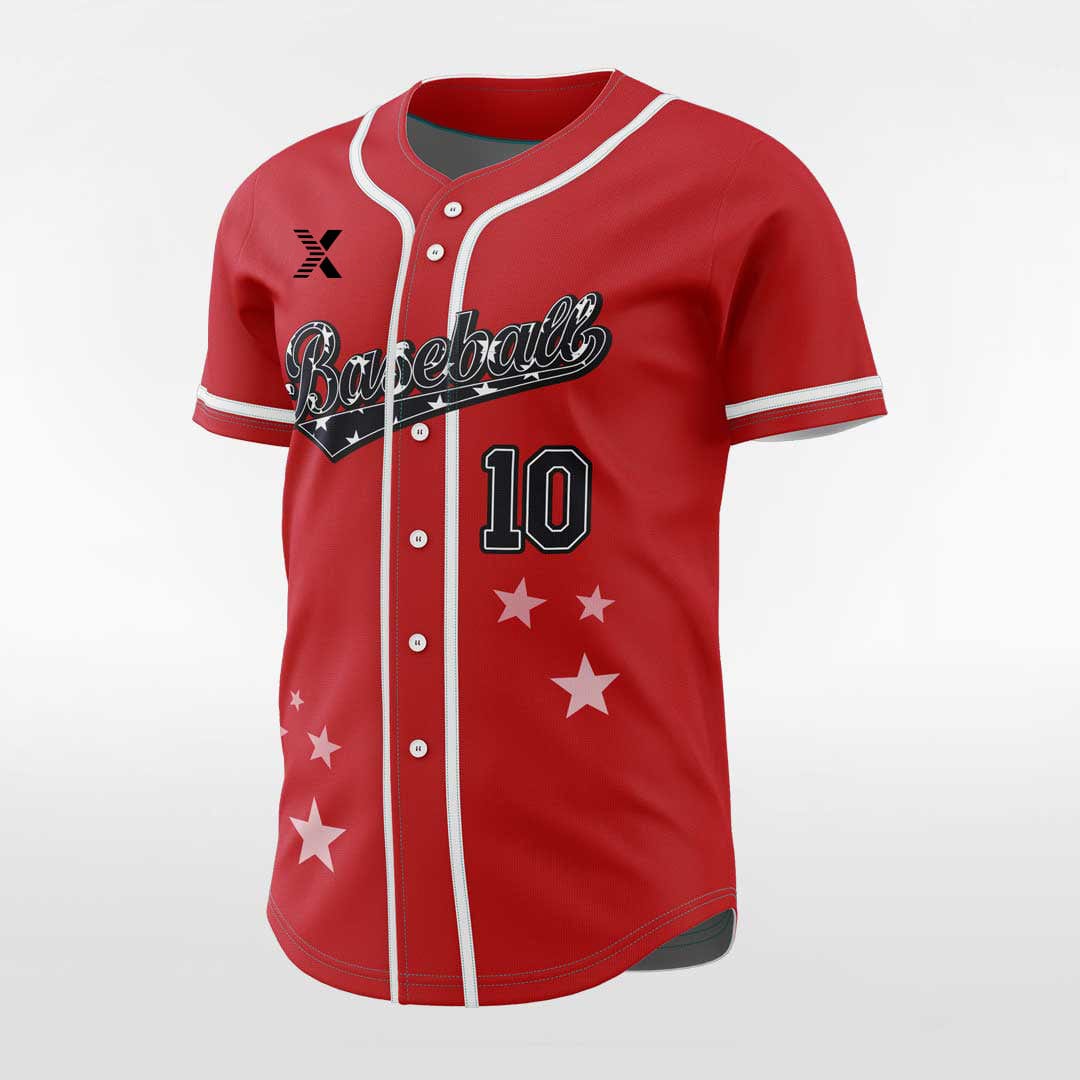 XTeamwear Red Dwarf - Customized Men's Sublimated Button Down Baseball Jersey