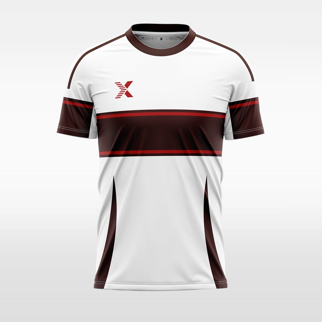 XTeamwear red / S Double horizontal stripes - Custom Design Soccer Jersey for Men Sublimation