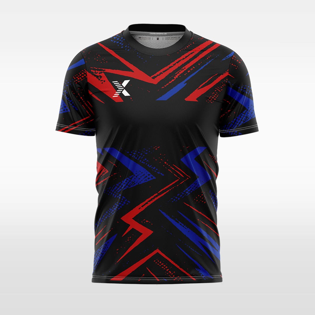 XTeamwear red / S Dynamic electric texture - Custom Design Soccer Jersey for Men Sublimation