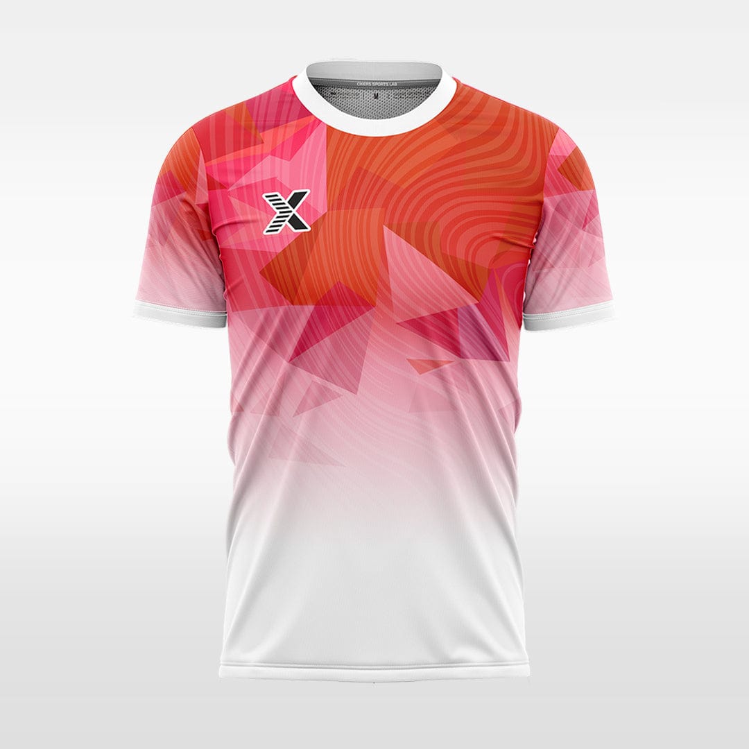 XTeamwear red / S Geometric Gradient - Custom Design Soccer Jersey for Men Sublimation