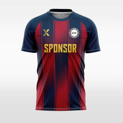 XTeamwear red / S Gradient three vertical lines - Custom Design Soccer Jersey for Men Sublimation