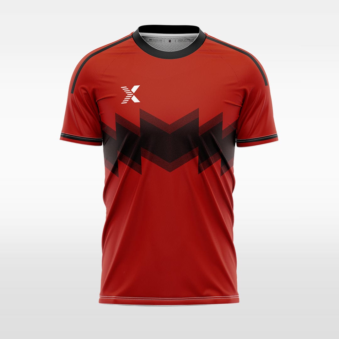 XTeamwear red / S Stepped - Custom Design Soccer Jersey for Men Sublimation