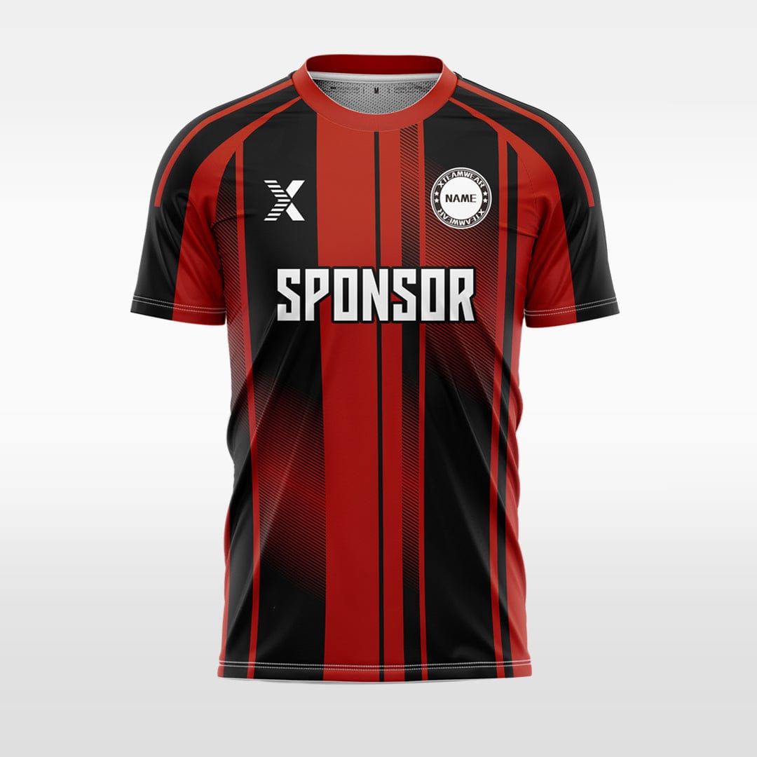 XTeamwear red / S Three lines across the waist - Custom Design Soccer Jersey for Men Sublimation