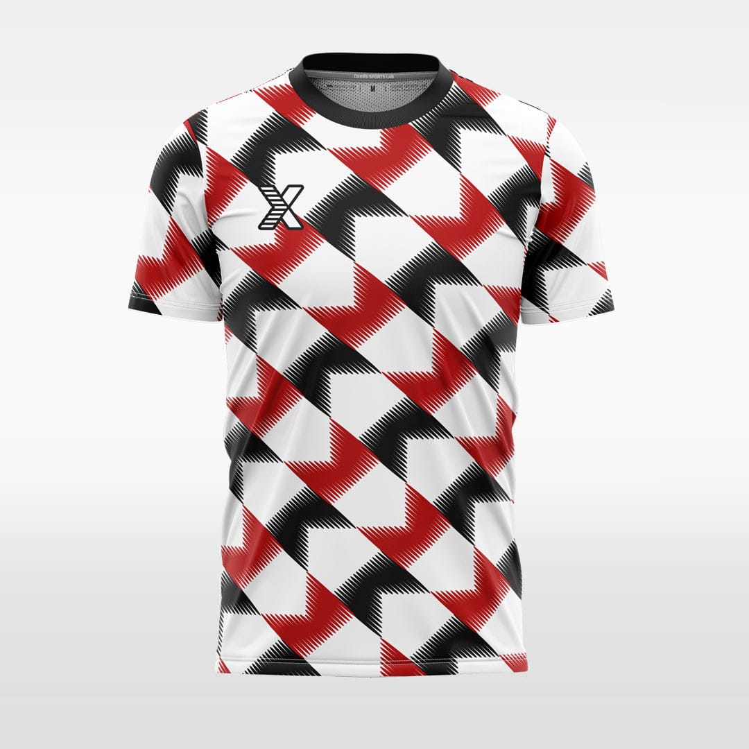 XTeamwear red / S Two-color zebra stripes - Custom Design Soccer Jersey for Men Sublimation