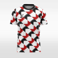 XTeamwear red / S Two-color zebra stripes - Custom Design Soccer Jersey for Men Sublimation