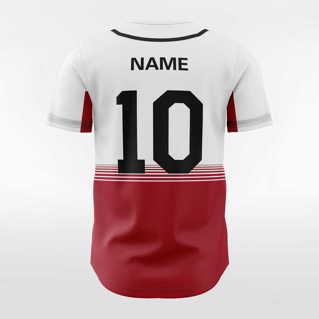 XTeamwear Red Sea - Customized Men's Sublimated Button Down Baseball Jersey