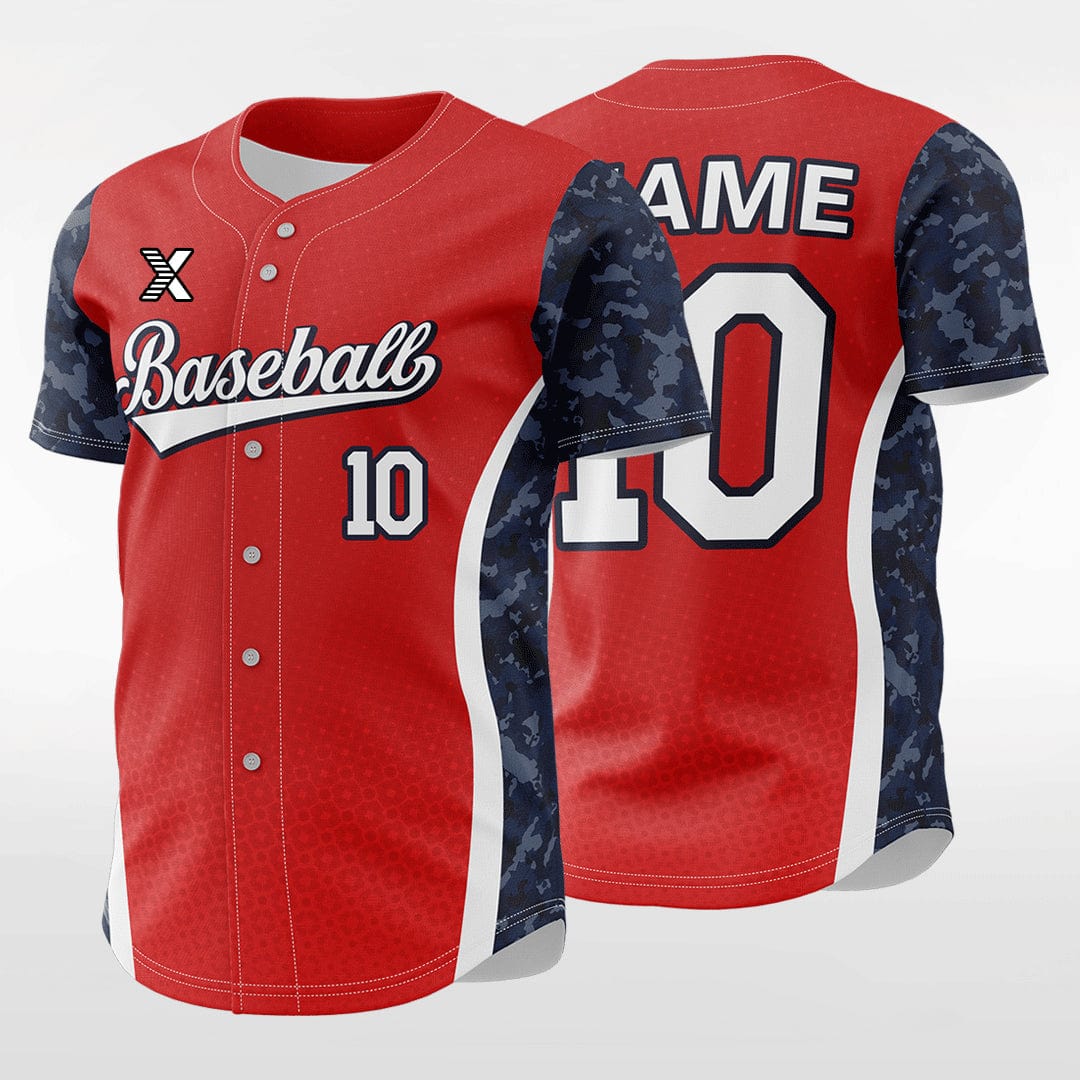 XTeamwear Savior - Customized Men's Sublimated Button Down Baseball Jersey