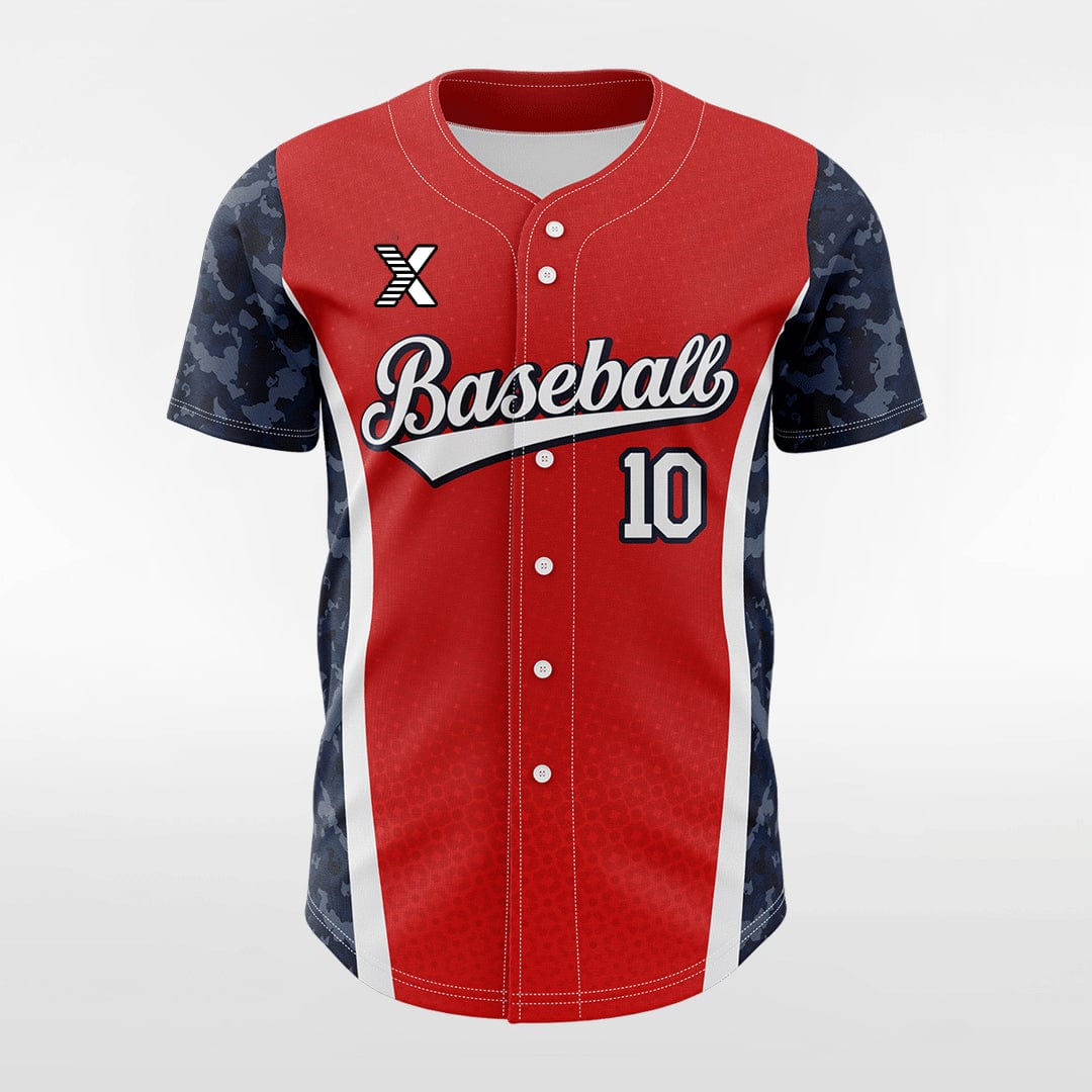 XTeamwear Savior - Customized Men's Sublimated Button Down Baseball Jersey