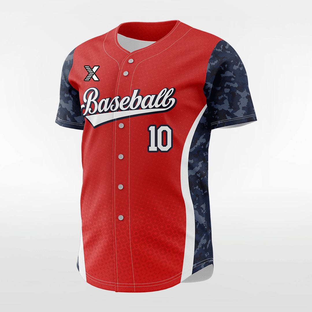 XTeamwear Savior - Customized Men's Sublimated Button Down Baseball Jersey