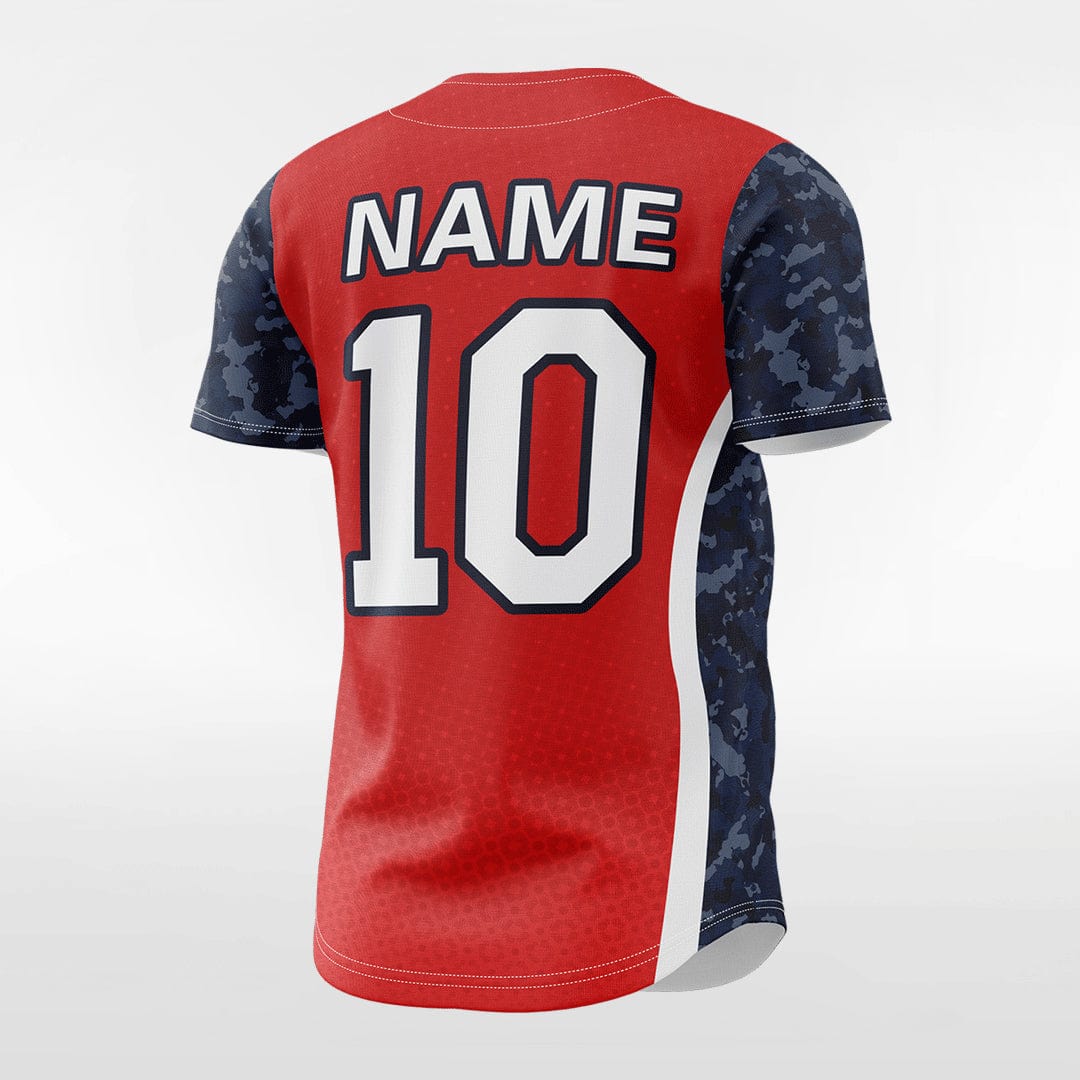 XTeamwear Savior - Customized Men's Sublimated Button Down Baseball Jersey