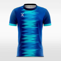 XTeamwear Soccer Jersey 3D Gradient Stripe - Custom Kids Soccer Jerseys Design Blue
