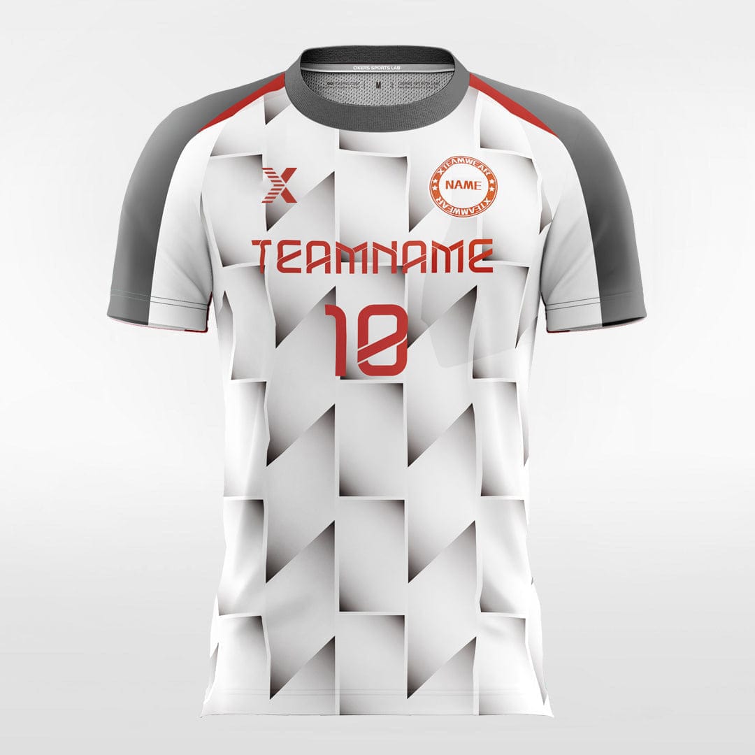 XTeamwear Soccer Jersey 3D Graphic - Women Custom Soccer Jerseys Design Grey