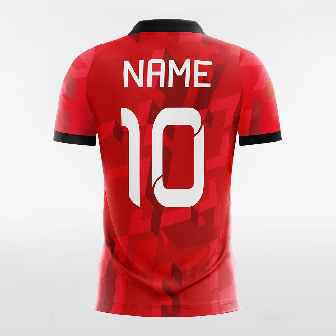 XTeamwear Soccer Jersey 3D Pattern - Women Custom Soccer Jerseys Design Red Color