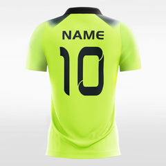 XTeamwear Soccer Jersey Black Stripe - Custom Kids Soccer Jerseys Design Neon Green