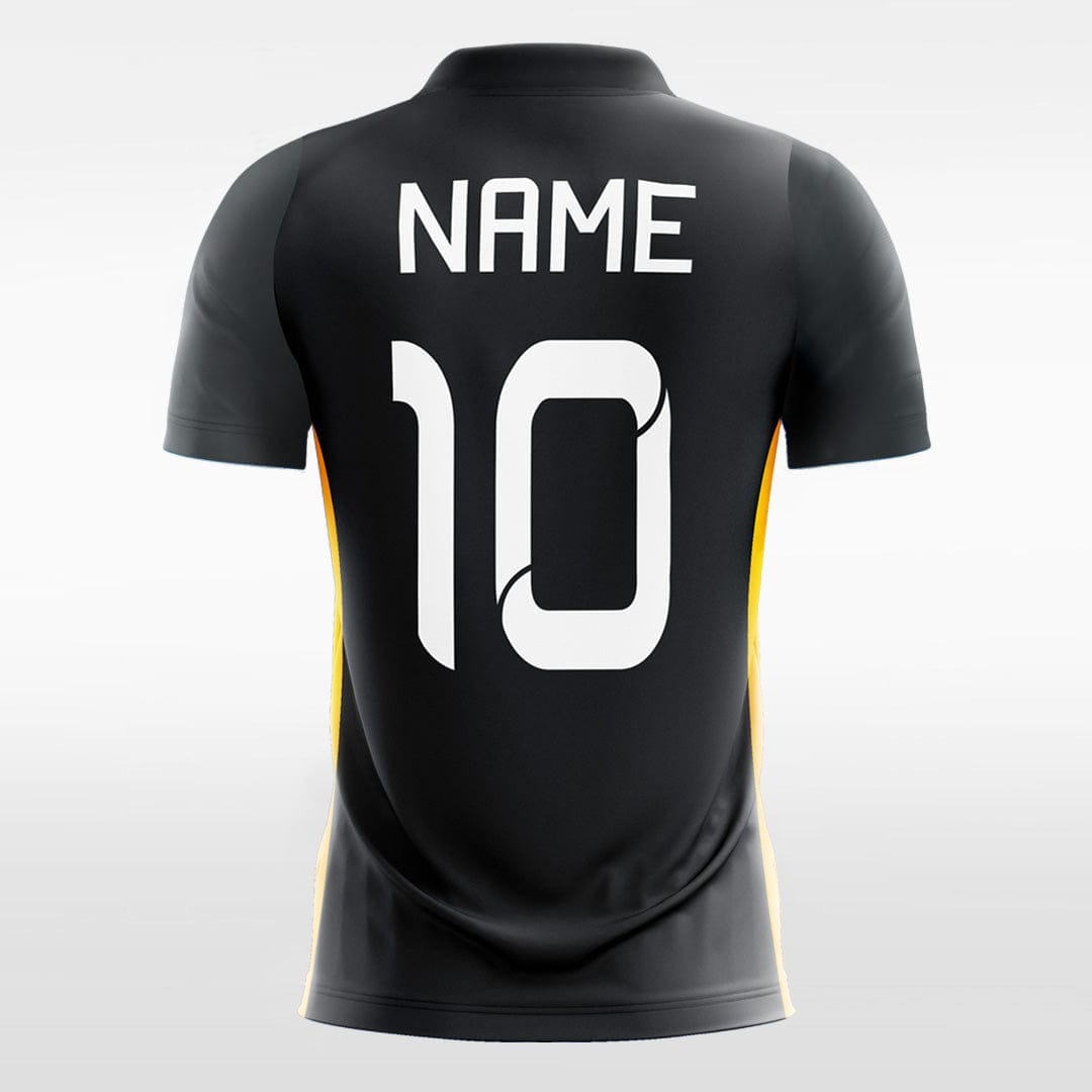 XTeamwear Soccer Jersey Black Stripe Print - Custom Kids Soccer Jerseys Design Online
