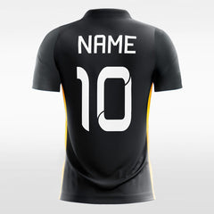 XTeamwear Soccer Jersey Black Stripe Print - Custom Kids Soccer Jerseys Design Online